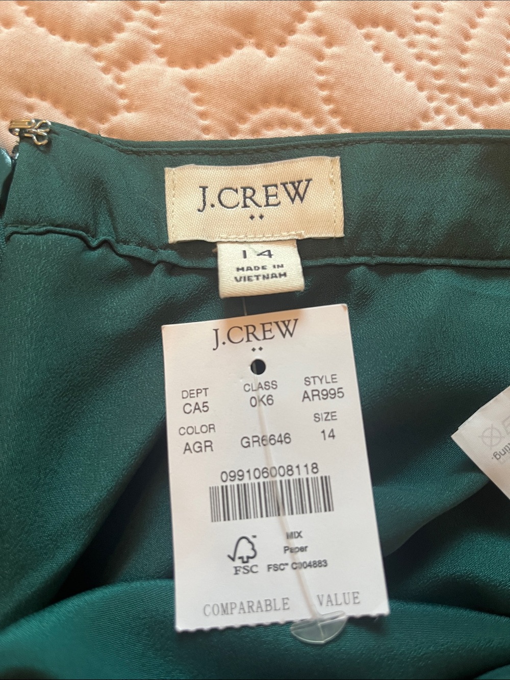 NWT J. Crew Full Pleated Skirt - Picture 6 of 8